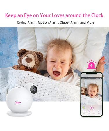 iBaby M8 2K Smart Baby Monitor with 355 Pan, 110 Tilt, 2-Way Talk, Video, Moonlight Projector, Temperature/Humidity Alerts - iOS/Android - Motion and Crying Alerts - Buy Online on SooperMarket.com