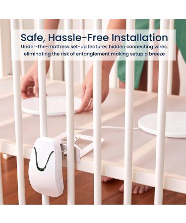 Babysense 7 Under-Mattress Baby Monitor - Real Time Movement Tracking & Monitoring | Non-Contact Monitor with 2 Sensor Pads for Full Crib Coverage | Safe Sleep Solution - No Wearables or WiFi - Buy Online on SooperMarket.com