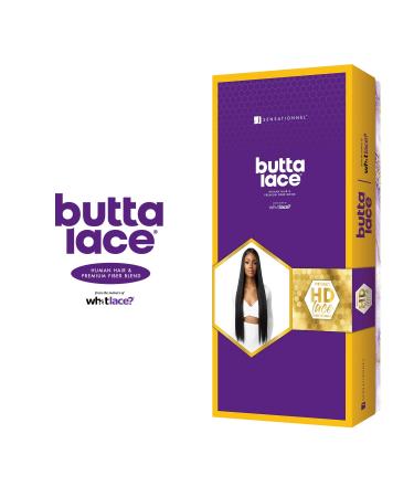 Sensationnel Butta Lace Human Hair Blend Wig - Straight 32 inches (1B) - Buy Online on SooperMarket.com