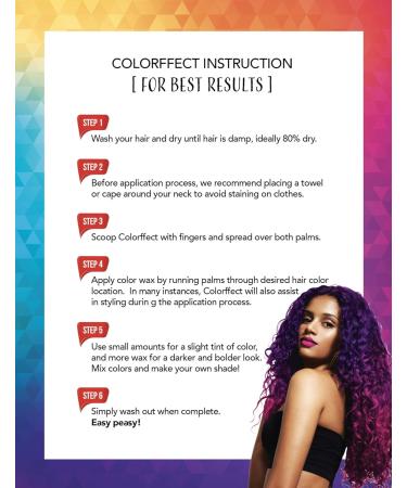 Magic Collection Colorffect Hair Color Wax (Purple) - Vibrant Hair Color for All Hair Types | International Shipping Available - Buy Online on SooperMarket.com