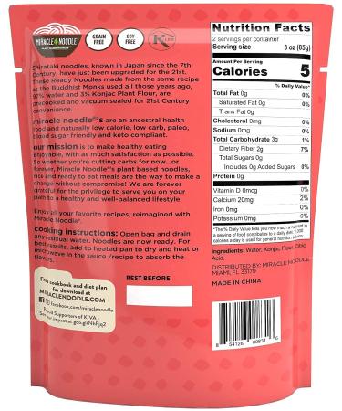 Miracle Noodle Variety Pack - Angel Hair, Fettuccini, Shirataki Noodles & Konjac Rice - Ready To Eat, Keto Friendly, Gluten Free - Pack of 6 (2 Bags Each) - Buy Online on SooperMarket.com