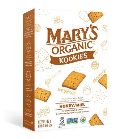 Mary's Organic Crackers - Plant Based Gluten Free Non GMO Graham Honey Kookies 142 Grams (Pack of 1)