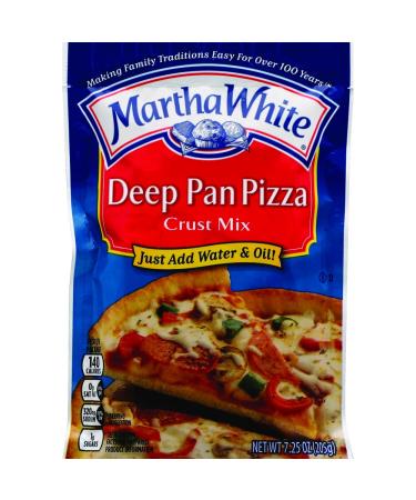Martha White Deep Pan Pizza Crust Mix, 7.25 Ounce (Pack of 12)