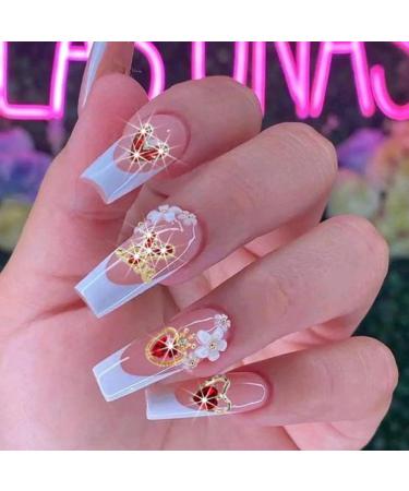 RUNRAYAY 30Pcs Heart Nail Charms Red Nail Gems 3D Metallic Nail Rhinestones for Acrylic Nails Designs Shiny Love Crystal Charms for Women Girls Nail Art Supplies Decoration - Buy Online on SooperMarket.com