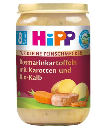 Hipp for small gourmets rosemary potatoes with carrots and organic calf 6 x 220g H 6505 potato/calf 220g 220 g (6 Pack)