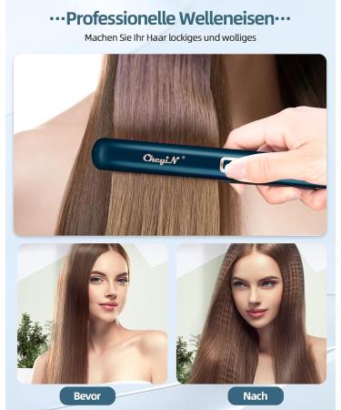 CkeyiN Mini Hair Crimping Iron - Portable Ceramic Curling Iron 180 Temperature for Stunning Waves & Curls - International Shipping Available - Buy Online on SooperMarket.com