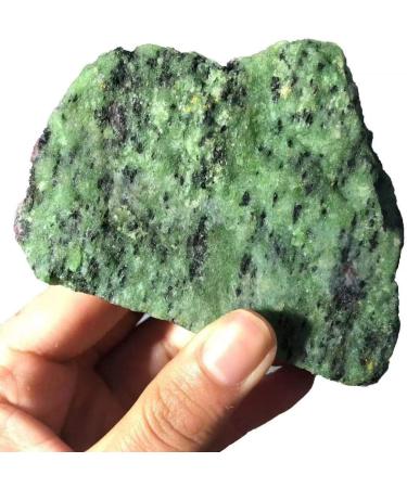 KuRkur Natural Crystals Choice of Gifts 1pc 200g-300g Natural Rough Epidote Ruby Vibration Stone - Buy Online on SooperMarket.com