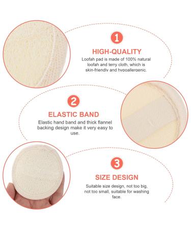 FOMIYES Exfoliating Loofah Sponge & Facial Cleansing Pad - Spa Quality Makeup Remover | Soft Cotton Puff for Face & Body - Buy Online on SooperMarket.com