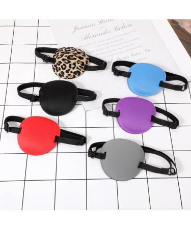 JSRQT 6 Pack Single Eye Patch Adjustable Eye Patch After Surgery Amblyopia Strabismus Lazy Eye Patches Super Soft Eye Mask for Pirate Cosplay Costume - Buy Online on SooperMarket.com