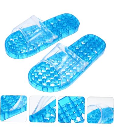 MAGICLULU 2 Pairs Slippers Quick Drying Shower Slippers Green Home Indoor Slippers Non Dorm Shoes Gym Foot Spa Soak Tub Shower Footware Massaging Travel Pvc Household Plastic Barrel 25x9.5cm 8x2pcs Bluex2pcs - Buy Online on SooperMarket.com