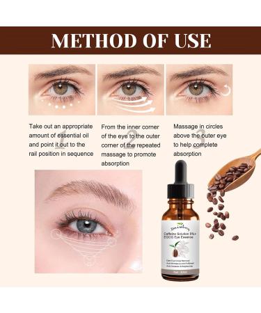 Trendyfave Caffeine Eye Serum Caffeine Solution 5% + EGCG Under Eye Cream for Dark Circles and Puffy Eyes Fade Fine Line Eye Bag Removal Anti Aging Eye Serum 30ml - Buy Online on SooperMarket.com