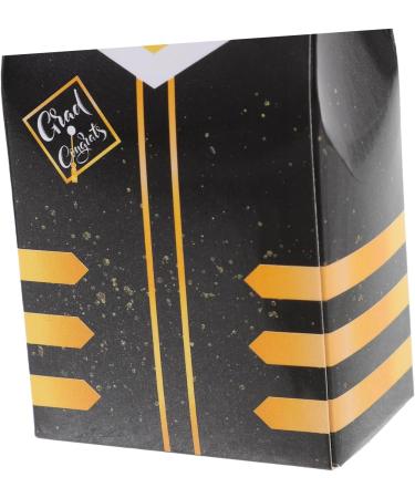 Warmhm 50pcs Boxes Graduation Candy Box Favor Boxes Candy Case Multi-function Candy Container Candy Holder Graduation Treat Boxes Candy Boxes Candy Supply Gift Graduation Season Paper 10.50X5.00X3.00CM Black - Buy Online on SooperMarket.com