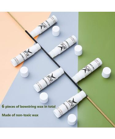6-Piece Bow String Protection Kit | Outdoor Bowstring Wax for Recurve & Compound Bows | Reduces Friction & Prevents Fraying - Buy Online on SooperMarket.com