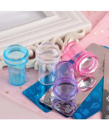 wirlsweal Nail Art Stamper Easy Storage Portable Reusable Nail Tool Stamp Seal for Fingernails Nail Stamp Trendy for Ladies Purple - Buy Online on SooperMarket.com