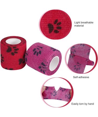Heyu-Lotus Pet Vet Wrap for Dogs 5cm x 4.5m - 6 Rolls | Self Adhesive & Cohesive Bandages - Buy Online on SooperMarket.com