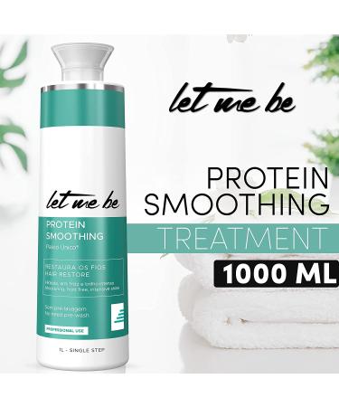 Let Me Be Hair Keratin Treatment 33.8 fl.oz - Brazilian Protein Smoothing & Moisturizing Treatment for Frizz-Free, Shine, and Straight Hair - Buy Online on SooperMarket.com