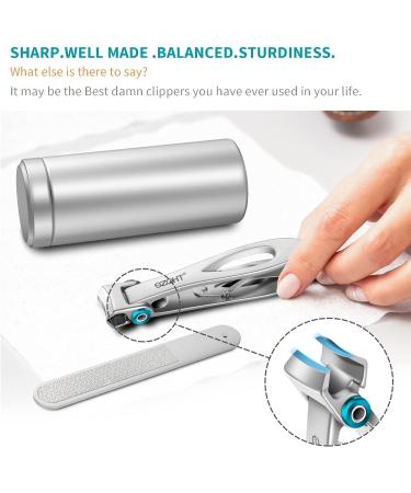 SZQHT 15mm Wide Jaw Nail Clippers for Thick Nails - Stainless Steel Ingrown Toenail Clippers for Men, Seniors & Adults - Sturdy & Sharp Design (Silver) - Buy Online on SooperMarket.com