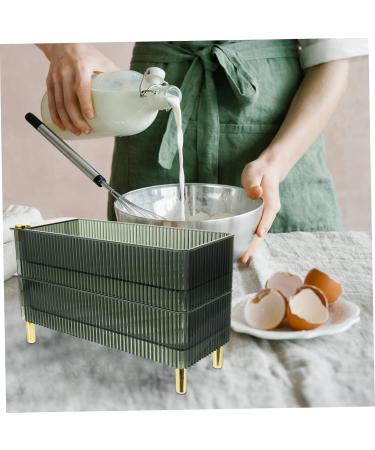 Serving Tray Box Plastic Container Plastic Pallet Fridge Egg Container Multi-Layers Eggs re-usable Green 26.5X16X10CM - Buy Online on SooperMarket.com