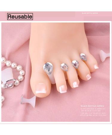 Lookathot 8PCS Soft Silicone Finger Toe Separators Spacers - White Pearl (8pcs) - Buy Online on SooperMarket.com