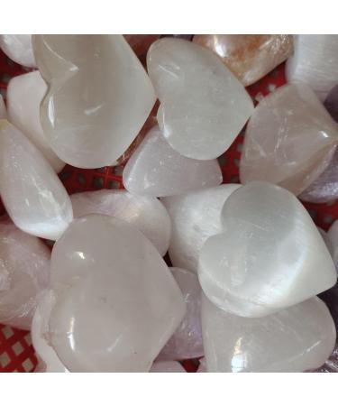 Specimen Healed Natural Crystal Heart Gypsum Heart Hand Made Quartz Gemstones Stone Hearts Balancing Collector Crystals Reiki As a Gift FZUGEDRLI - Buy Online on SooperMarket.com
