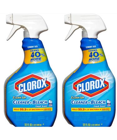 Clorox Clean-Up All Purpose Cleaner with Bleach - Fresh Scent 32 Ounce Pack of 2 32 Fl Oz (Pack of 2)