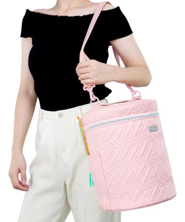 Leudes Crochet Tote - Water Resistant Yarn Storage Organizer - Pink - Buy Online on SooperMarket.com