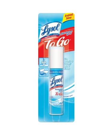 Lysol Disinfectant Spray to Go, Crisp Linen, 1 Ounce (Pack of 5)