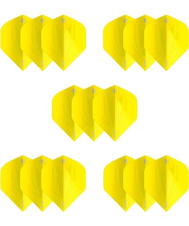 Target Darts 5 x Ultra Dart Flights - Yellow No.2 - Pack of 15 - Buy Online on SooperMarket.com