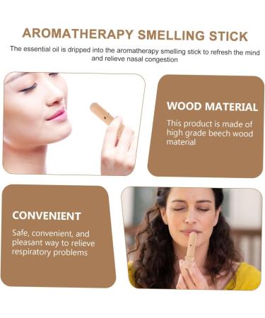 Garneck Smell Stick Inhaler Essential Oil Incense Inhaling Stick Wood Sniffing Stick Aromatherapy Probe - Buy Online on SooperMarket.com