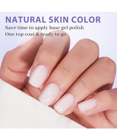 XS Short Square Gel Nail Tips - Pre Colored Milky White Soft Gel Nail Tips | Natural Press-On Nails | XCOATTIPS Pre Applied Primer - Buy Online on SooperMarket.com