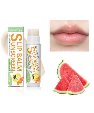 Lip Balm with Sunscreen Hydrating Lip Sunblock for Protects - Hydrating Lip Sunblock Lip Sunscreen Travel Size Sunscreen for Lips Lip Care Sun Protection Protects Soothes and Moisturizes Vesone #3 Watermelon Flavor