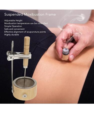 Moxa Clip Holder - Height Adjustable Moxibustion Tool with Dust Protection & Combustion Safety Belt for Home Use - International Shipping Available - Buy Online on SooperMarket.com