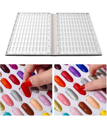 Vklopdsh 216 Colors Nail Tips Display Rack Nail Art Display Diy Color Card Display Board Graphic Painting Black Black/White - Buy Online on SooperMarket.com