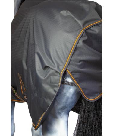 Marengos by Bucas Stay-Dry 1200d Irish Turnout | Waterproof & Breathable Rain Blanket | Gray/Orange | 165cm - Buy Online on SooperMarket.com