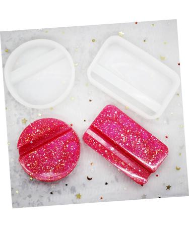 Operitacx 6 Pcs Epoxy Mold Resin Epoxy Cell Phone Stand Diy Craft Home Simple Mold Crystal Epoxy Bracket Whitex3pcs 10.8X6.8X2.5CMx3pcs - Buy Online on SooperMarket.com