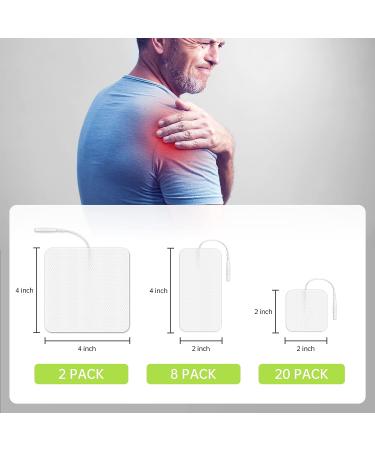 30-Pack TENS Unit Replacement Pads Set with Holder - Compatible with AUVON TENS 7000 EMS Machine - Reusable, Self-Adhesive Electrodes in Multiple Sizes (Latex-Free) - Buy Online on SooperMarket.com