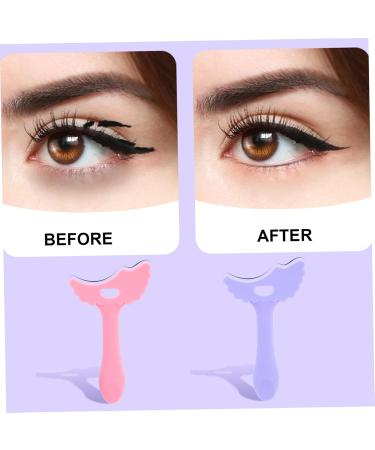 Eye eyeliner brushes Eyelorer templates 2 pieces of soft silicone eye shadow template with multifunctional winged -eyed design mask shield - Buy Online on SooperMarket.com