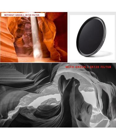GREEN.L 77mm Infrared Filter 720nm - Multi-Resistant Nano Coating for Camera Lens - Buy Online on SooperMarket.com