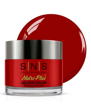 SNS Nail Dip Powder Gelous Color Dipping Powder - Love Song (Red/Berry) EE21 - Long-Lasting Acrylic Nail Color & Polish Lasts 14 Days - Low-Odor & No UV Lamp - 1 Oz 1 Ounce Love Song