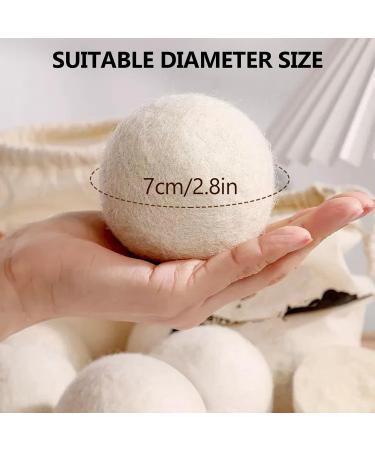 Efficient Laundry Drying Ball Quick Drying Laundry Ball Fabric Softener Wool Ball Wool Dryer Ball Set of 6pcs Efficient Fabric - Buy Online on SooperMarket.com