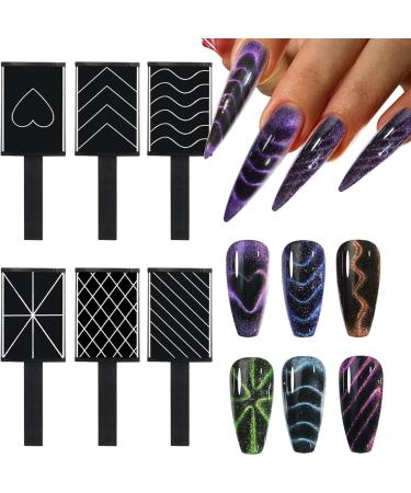 Nail Magnet Set - Manicure Nail Tool Set - Portable Nail Design Tools Accessories for Beginners Girls Manicurists - Buy Online on SooperMarket.com
