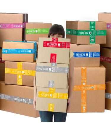 Smart Move Fragile Moving Tape - Color Coded Labeling Tape for Home Moving & Storage | 1.76 x 90ft - Buy Online on SooperMarket.com