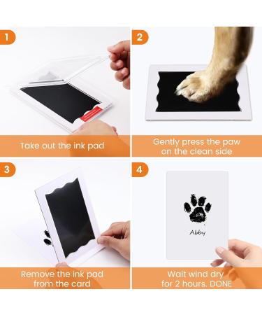 Nabance Baby & Pet Paw Print Kit - 4 Inkless Pads & 8 Imprint Cards - Pawprint Family Keepsake - Medium Size - Buy Online on SooperMarket.com
