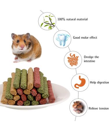 Buy Metagio 50-Piece Timothy Hay Sticks for Rabbits | Chew Toys for Guinea Pigs Hamsters & Chinchillas | 3 Delicious Flavors - International Shipping Available - Buy Online on SooperMarket.com