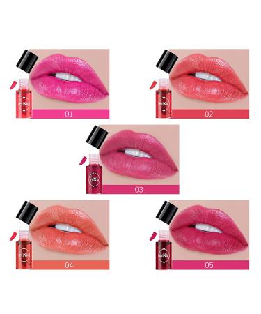 3 Colors Lip Stain Tint Set - Hydrating Mini Liquid Lipsticks & Cheek Tints - Long-Lasting Korean Lip Gloss - High Pigment & Waterproof Formula - Buy Online on SooperMarket.com