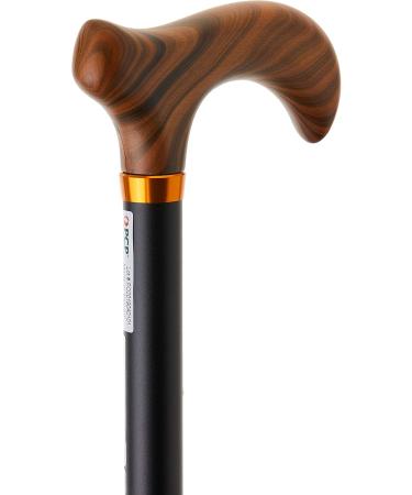 PCP Mobility Adjustable Travel Folding Cane Wood Derby Handle Matte Black 3/4-Inch Tip Size - Buy Online on SooperMarket.com