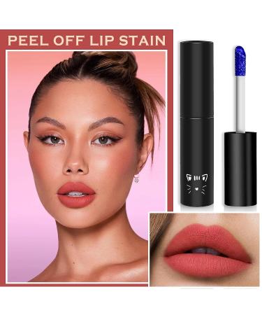 QIUFSSE Peel Off Lip Stain - Long Lasting Nude Lip Tint Matte Liquid Lipstick - Buy Online on SooperMarket.com