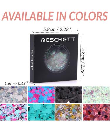 Holographic Unicorn Chunky Glitter | Festival Cosmetic Glitter for Face Body Hair & DIY Crafts - Rainbow Sequin Art - Buy Online on SooperMarket.com