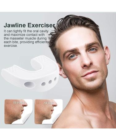 Jaw Exerciser for Men - U-Shaped Jawline Exerciser Jawline Trainer Jaw Strengthener Jaw Sculpting Tool with Storage Box for Adults White - Buy Online on SooperMarket.com