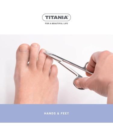 Titania Footnail Scissors (11cm) - Extra Sharp Stainless Steel Nail Scissors for Foot Care & Pedicure - Buy Online on SooperMarket.com